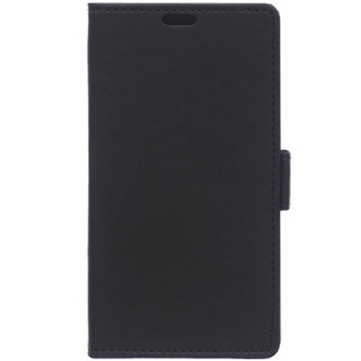 HTC Desire 520 atvēramais ādas melns maciņš (maks) / Vacins.lv