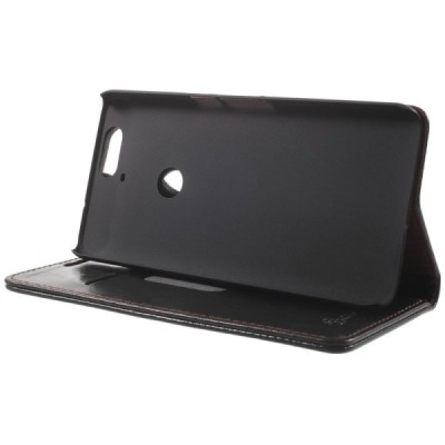 Huawei Nexus 6P „CaseMe“ solidus atverčiamas juodas odinis dėklas - knygutė / Priedai.lt