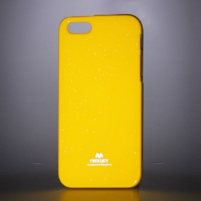 „Mercury“ Color kieto silikono (TPU) geltonas Apple iPhone SE (5, 5s) dėklas (dėkliukas) / Priedai.lt