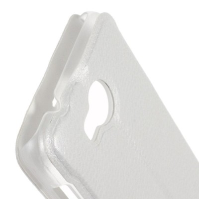 Huawei Y3 II (Huawei Y3 2) balts atvēramais „Smart Window“ ādas maciņš / Vacins.lv