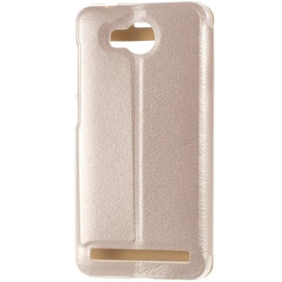 Huawei Y3 II (Huawei Y3 2) zelta atvēramais „Smart Window“ ādas maciņš / Vacins.lv