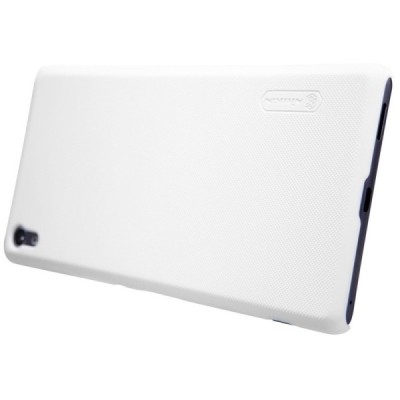 Nillkin Frosted Shield Sony Xperia XA Ultra (F3212, F3216) baltas plastikinis dėklas + apsauginė ekrano plėvelė / Priedai.lt