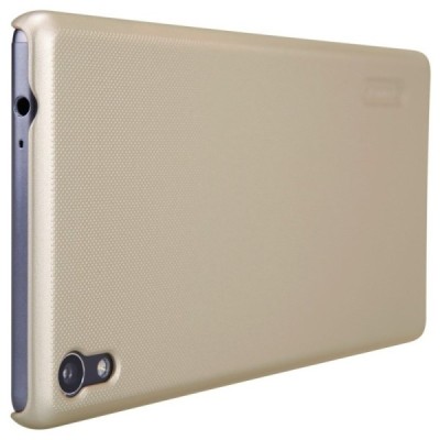 Sony Xperia XA Ultra (F3212, F3216) Nillkin Frosted Shield zelta plastmasas futrālis + ekrāna aizsargplēve / Vacins.lv