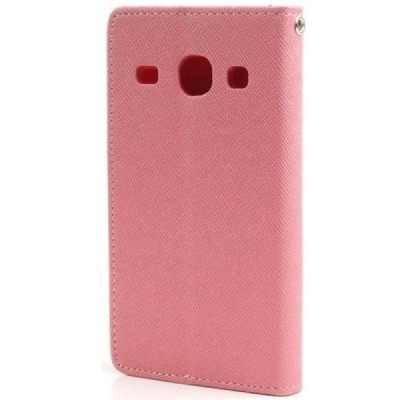 „Mercury“ Samsung Galaxy Core (i8260, i8262) rožinis odinis atverčiamas dėklas - piniginė / Priedai.lt