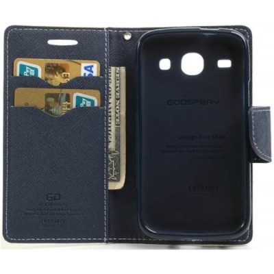 Samsung Galaxy Core (i8260, i8262) „Mercury“ atvērams zaļš ādas futrālis - maciņš / Vacins.lv