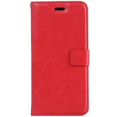 Huawei Honor 8 atvēramais ādas sarkans maciņš, grāmata (maks) / Vacins.lv