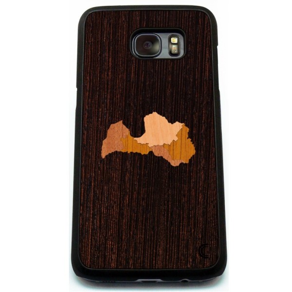„Crafted Cover“ dabīga koka apvalks - Latvija (Galaxy S7)
