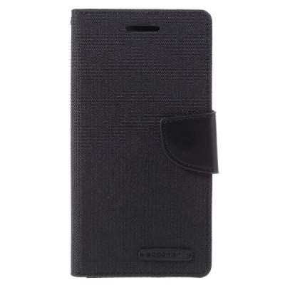 Samsung Galaxy J3 2016 (J310, J320) „Mercury“ atvērams melns ādas maciņš - maks / Vacins.lv