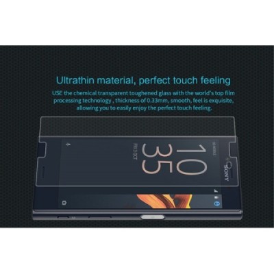 Sony Xperia X Compact „Nillkin“ H Tempered Glass sustiprintos apsaugos apsauginis ekrano stiklas 0,33 mm / Priedai.lt