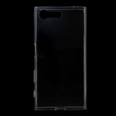 Sony Xperia X Compact (F5321) skaidrus (permatomas) silikoninis TPU ploniausias pasaulyje bespalvis dėklas / Priedai.lt