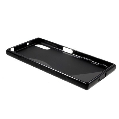 Sony Xperia XZ (Xperia XZs) kieto silikono TPU juodas dėklas - nugarėlė / Priedai.lt