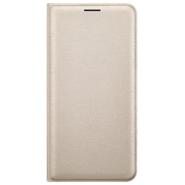 „Samsung“ Flip Wallet Cover atverčiamas dėklas - auksinis (Galaxy J5 2016)