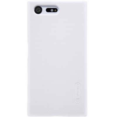 Sony Xperia X Compact (F5321) Nillkin Frosted Shield balts plastmasas apvalks + ekrāna aizsargplēve / Vacins.lv
