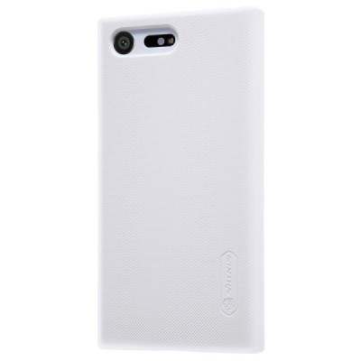 Sony Xperia X Compact (F5321) Nillkin Frosted Shield balts plastmasas apvalks + ekrāna aizsargplēve / Vacins.lv