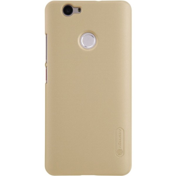 „Nillkin“ Frosted Shield dėklas - auksinis + apsauginė ekrano plėvelė (Nova)