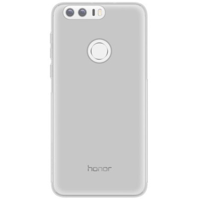 Honor 8 (Huawei Honor 8) dzidrs (caurspīdīgs) cieta silikona TPU pasaulē planākais pelēks apvalks / Vacins.lv