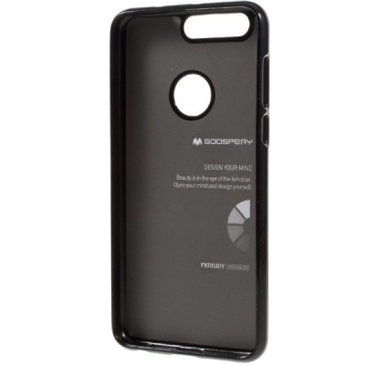 Honor 8 (Huawei Honor 8) juodas Mercury kieto silikono (TPU) dėklas - nugarėlė / Priedai.lt