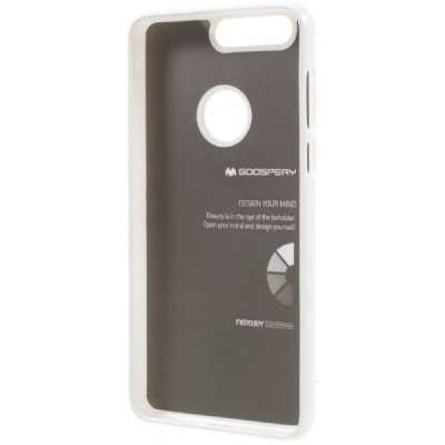 Honor 8 (Huawei Honor 8) baltas Mercury kieto silikono (TPU) dėklas - nugarėlė / Priedai.lt