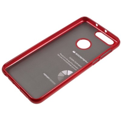 Honor 8 (Huawei Honor 8) Mercury sarkans cieta silikona (TPU) apvalks / vacins.lv