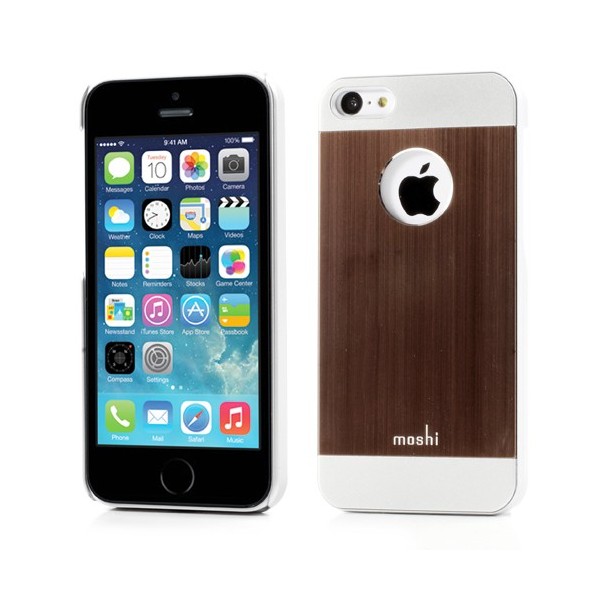 „Moshi“ iGlaze Armour dėklas - rudas/sidabrinis (iPhone 5C)