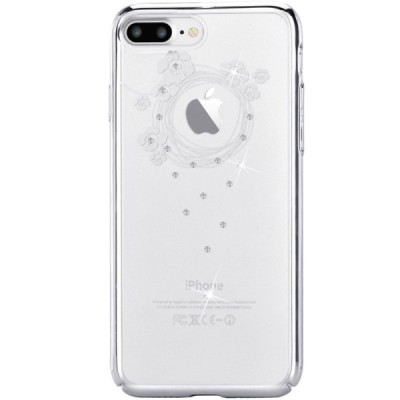 Apple iPhone 7 (iPhone 8) Devia Crystal Garland Swarovski plastikinis skaidrus permatomas siabrinis dėklas su kristalais / Pried