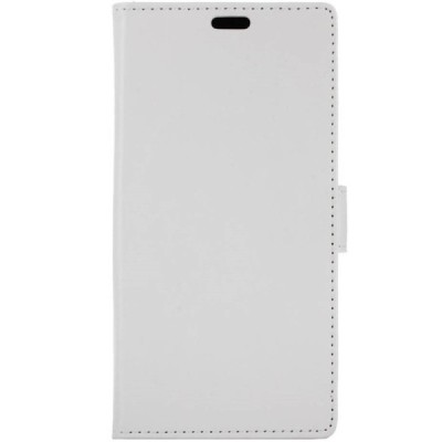 Sony Xperia X Compact (F5321) atvēramais ādas balts maciņš (maks) / Vacins.lv