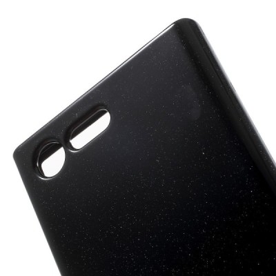 Sony Xperia X Compact (F5321) Mercury melns cieta silikona (TPU) futrālis / Vacins.lv