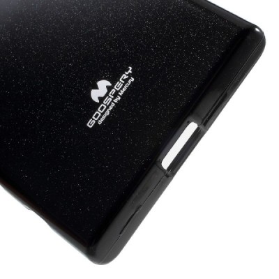 Sony Xperia X Compact (F5321) Mercury melns cieta silikona (TPU) futrālis / Vacins.lv