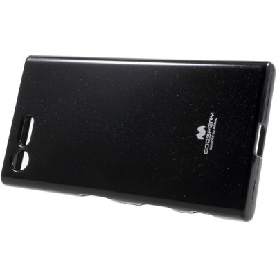 Sony Xperia X Compact (F5321) Mercury melns cieta silikona (TPU) futrālis / Vacins.lv