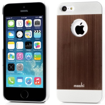 „Moshi“ iGlaze Armour rudas bei sidabrinis Apple iPhone 5C dėklas (dėkliukas) / Priedai.lt