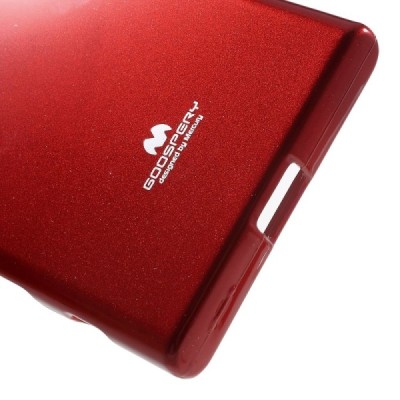 Sony Xperia X Compact (F5321) raudonas Mercury kieto silikono (TPU) dėklas / Priedai.lt