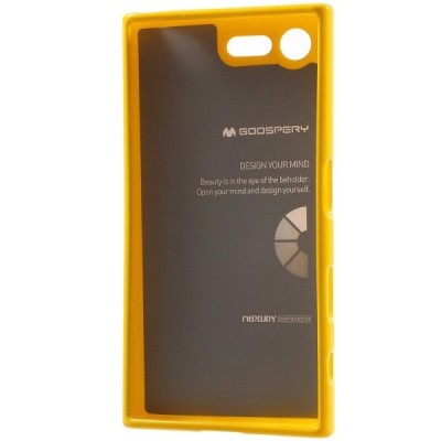 Sony Xperia X Compact (F5321) Mercury dzeltens cieta silikona (TPU) futrālis / Vacins.lv