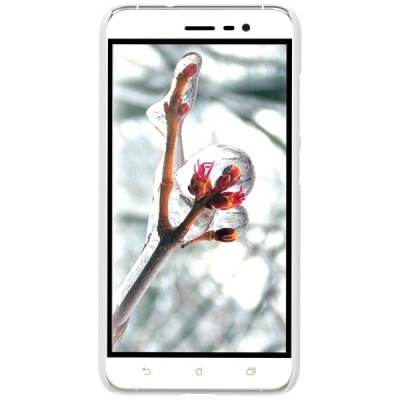 Asus Zenfone 3 5.5 (ZE552KL) Nillkin Frosted Shield balts plastmasas apvalks + ekrāna aizsargplēve / Vacins.lv