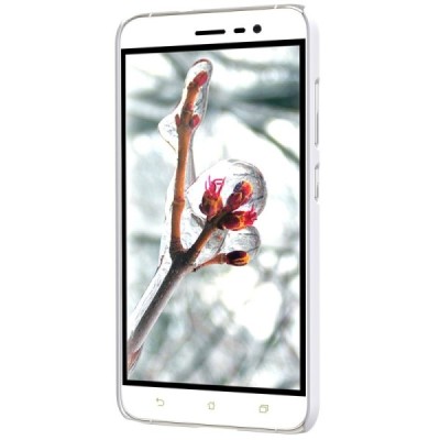 Asus Zenfone 3 5.5 (ZE552KL) Nillkin Frosted Shield balts plastmasas apvalks + ekrāna aizsargplēve / Vacins.lv