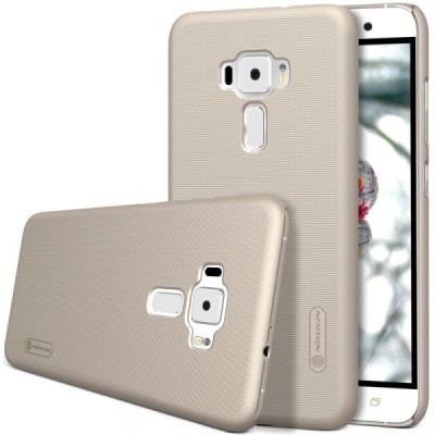 Asus Zenfone 3 5.5 (ZE552KL) Nillkin Frosted Shield zelta plastmasas apvalks + ekrāna aizsargplēve / Vacins.lv