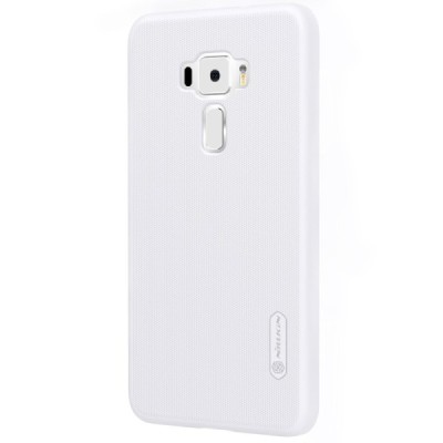 Asus Zenfone 3 5.2 (ZE520KL) Nillkin Frosted Shield baltas plastikinis dėklas + apsauginė ekrano plėvelė / Priedai.lt