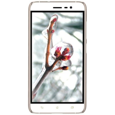 Asus Zenfone 3 5.2 (ZE520KL) Nillkin Frosted Shield zelta plastmasas apvalks + ekrāna aizsargplēve / Vacins.lv