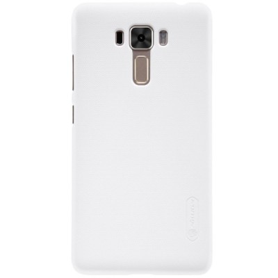 Asus Zenfone 3 Laser (ZC551KL) Nillkin Frosted Shield balts plastmasas apvalks + ekrāna aizsargplēve / Vacins.lv