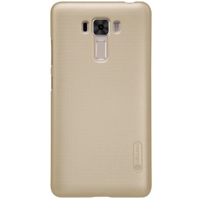 Asus Zenfone 3 Laser (ZC551KL) Nillkin Frosted Shield zelta plastmasas apvalks + ekrāna aizsargplēve / Vacins.lv