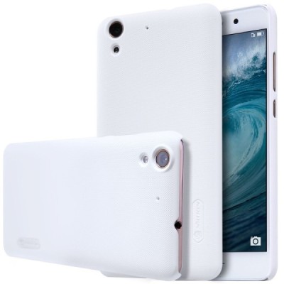 Nillkin Frosted Shield Huawei Y6 II 2 baltas plastikinis dėklas + apsauginė ekrano plėvelė / Priedai.lt