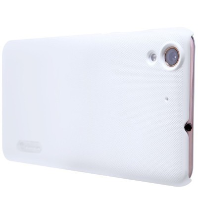 Nillkin Frosted Shield Huawei Y6 II 2 baltas plastikinis dėklas + apsauginė ekrano plėvelė / Priedai.lt