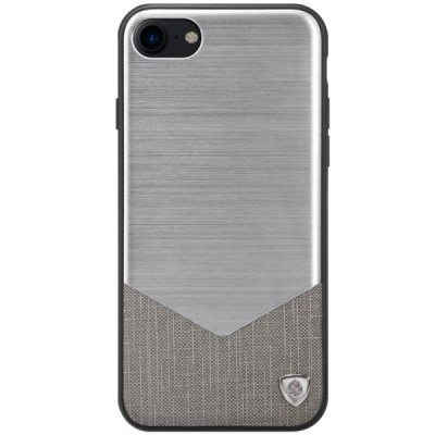 Apple iPhone 7 (iPhone 8) Nillkin Lensen prabangus sidabrinis dėklas (dėkliukas) / Priedai.lt