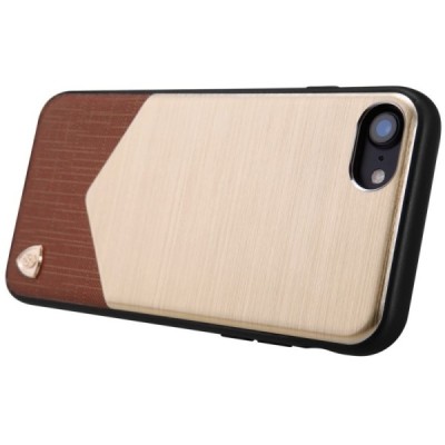 Apple iPhone 7 (iPhone 8) greznais Nillkin Lensen zelta maciņš / Vacins.lv