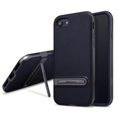 Nillkin Youth Kickstand sustiprintos apsaugos Apple iPhone 7 (iPhone 8) juodas kieto silikono (TPU) ir plastiko dėklas / Priedai
