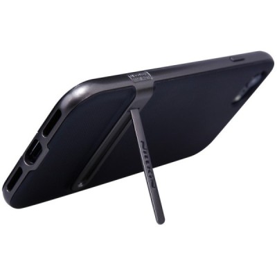 Nillkin Youth Kickstand sustiprintos apsaugos Apple iPhone 7 (iPhone 8) juodas kieto silikono (TPU) ir plastiko dėklas / Priedai