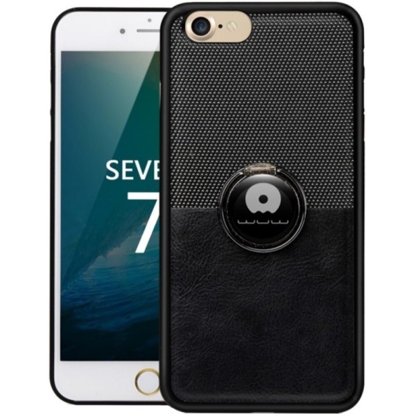„WUW“ Kickstand apvalks - melns (iPhone 7 / 8 / SE 2020 / SE 2022)