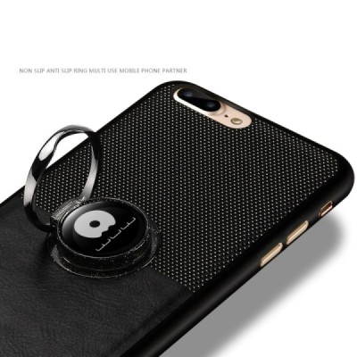 Apple iPhone 7 (iPhone 8) WUW Kickstand melns plastmasas apvalks / vacins.lv