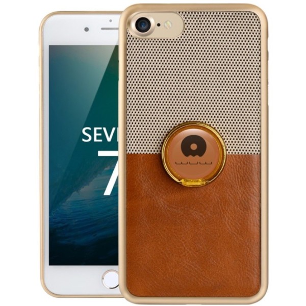 „WUW“ Kickstand apvalks - brūns (iPhone 7 / 8 / SE 2020 / SE 2022)