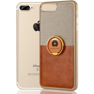 Apple iPhone 7 (iPhone 8) WUW Kickstand brūns plastmasas apvalks / Vacins.lv