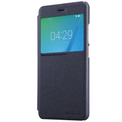 Huawei Nova pilkas odinis atverčiamas Nillkin Sparkle dėklas / Priedai.lt